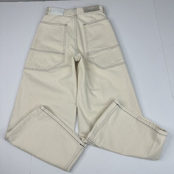 Everlane Women’s‎ NWT ECRU The Gardner Jean Wide-Leg Denim Pant W23-24.25/L24.75 - Picture 4 of 14